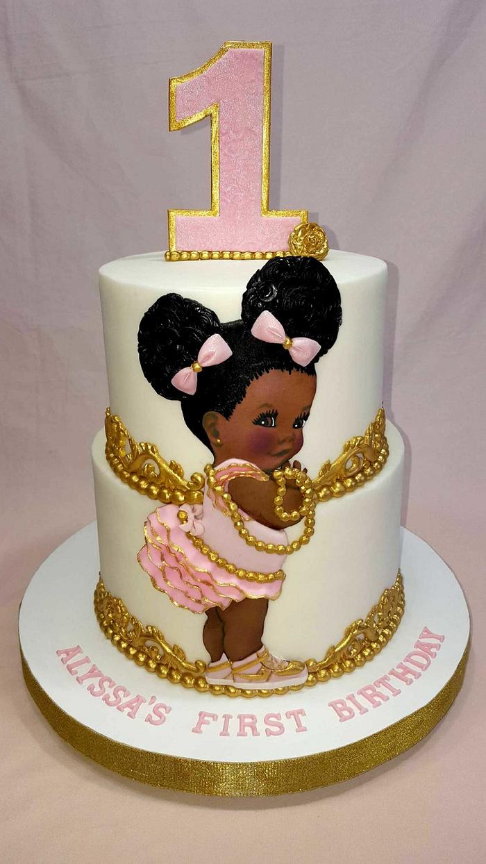 African American Baby Cake