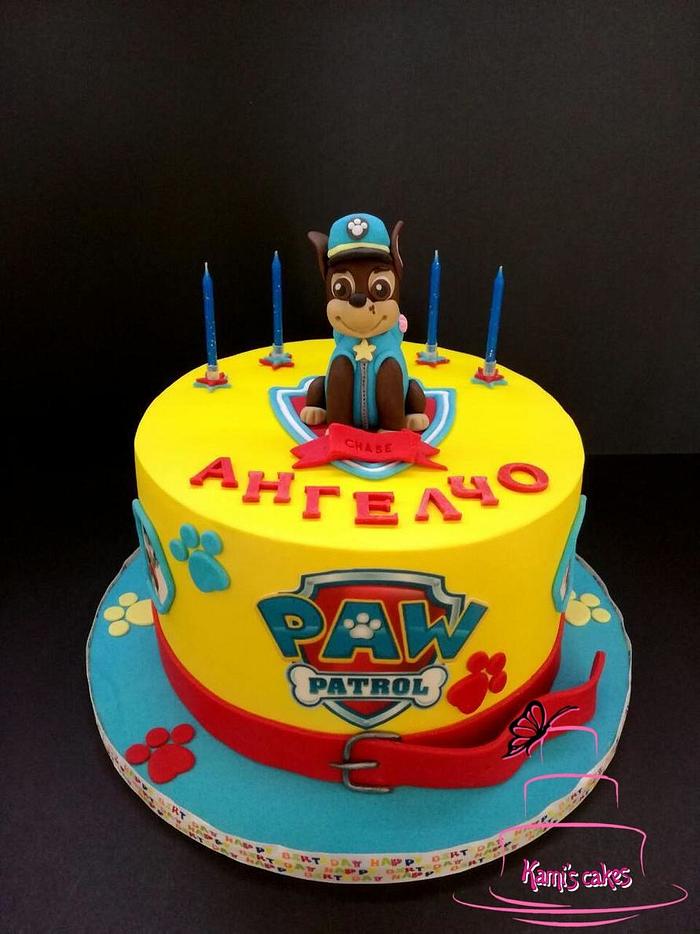 Cake inspired by Paw patrol