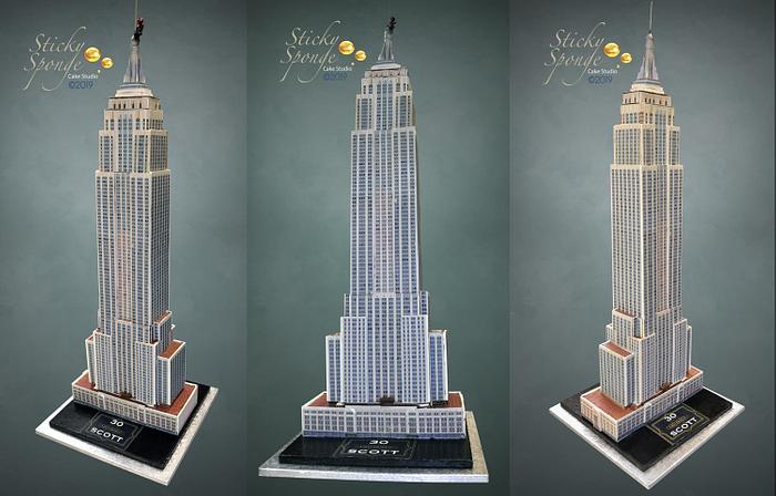 Empire state building cake
