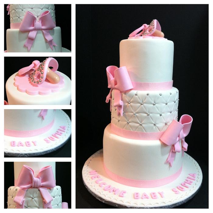 Pacifer Baby Shower Cake