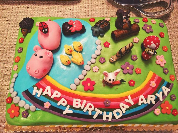 Happy animals cake