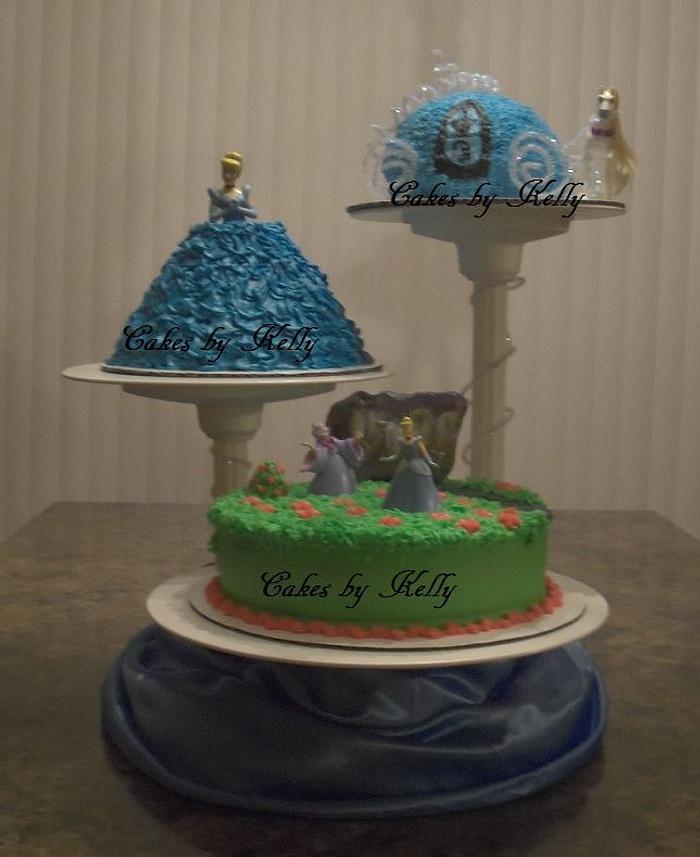 Cinderella Trio Cake 