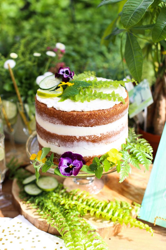 Botanical Naked Cake