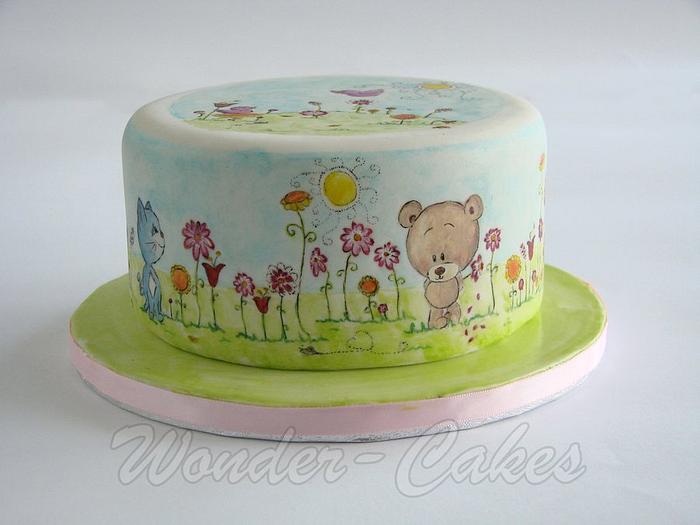 Cute little spring cake