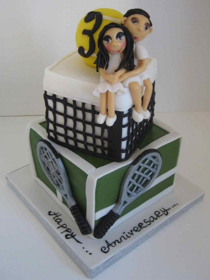 wimbledon anniversary cake