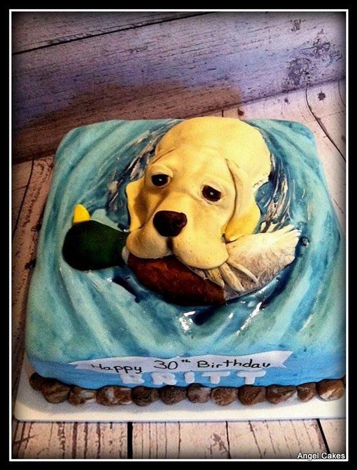 Duck Hunter's Birthday Cake