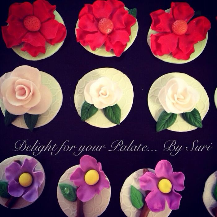 Flower theme Cupcakes !!!