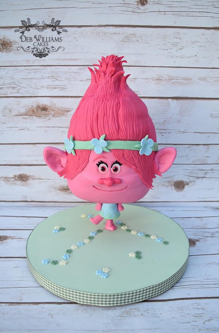 Chibi poppy troll cake