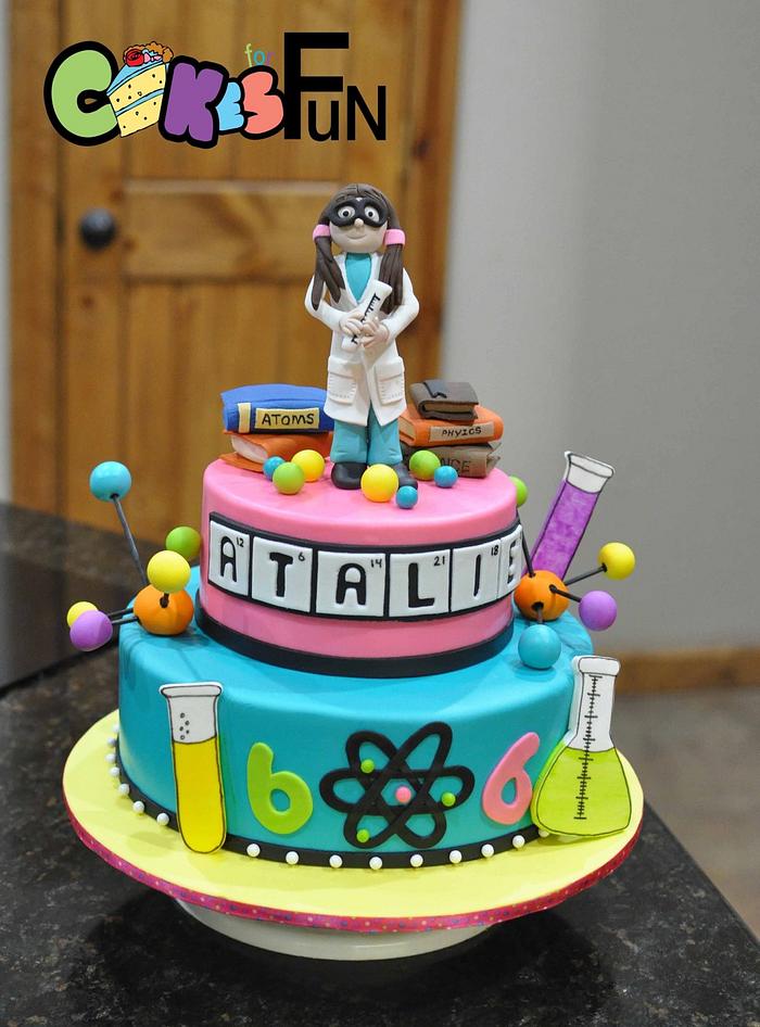 Science Cake | Butterfly Bakeshop | Flickr | Science cake, Science  birthday, Science party