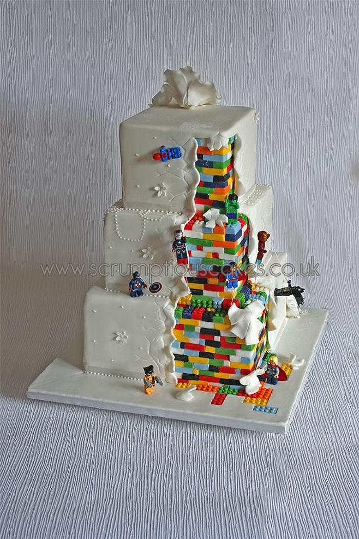 Lego Superhero Wedding Cake