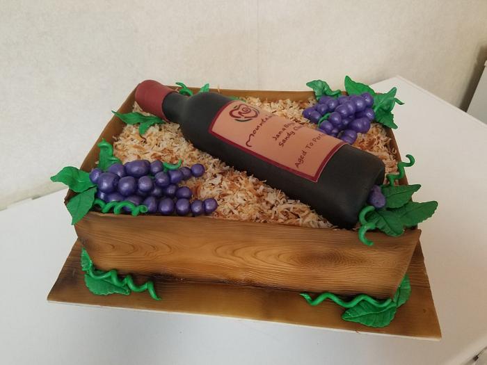Wine Crate Cake