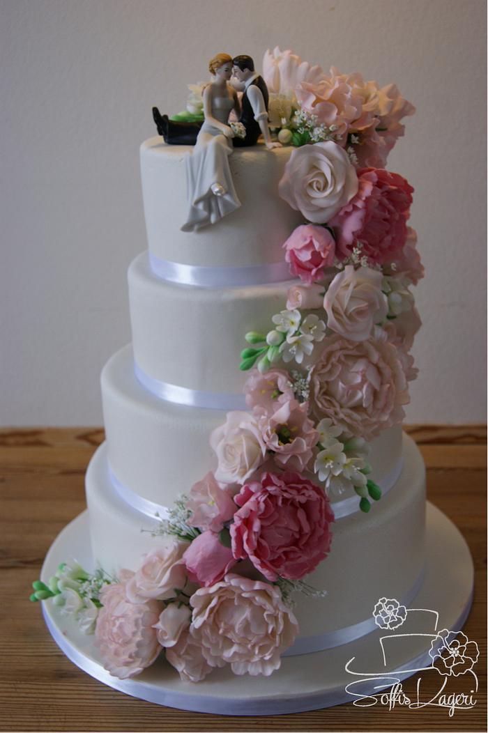 Floral weddingcake