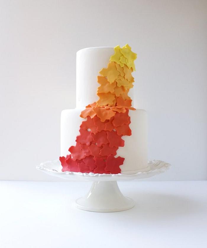 Fall Ombre Cake