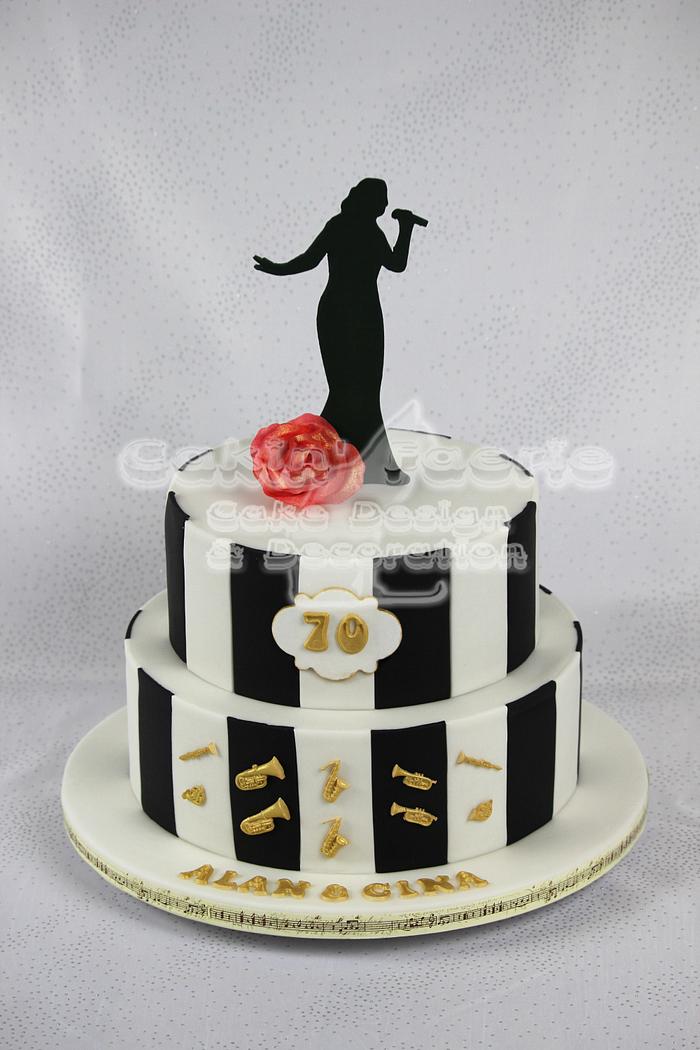 Joint 70th Birthday Cake