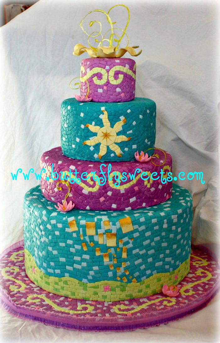 Tangled Cake