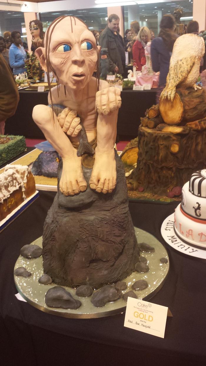 Smeagol/Gollum cake sculpture