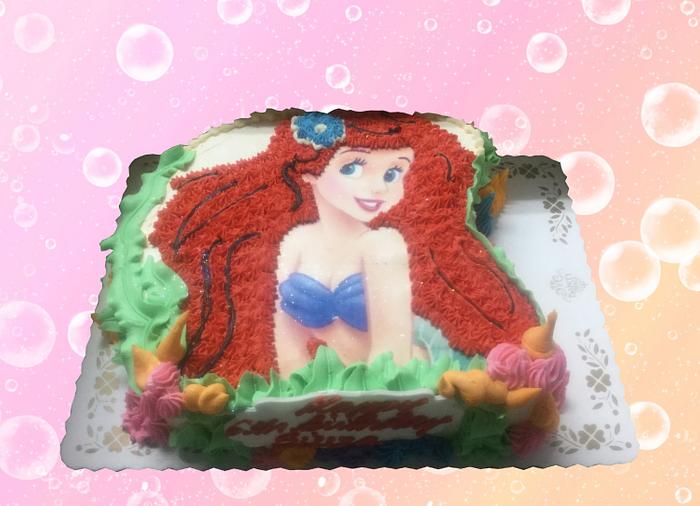 Ariel Sheet Cake