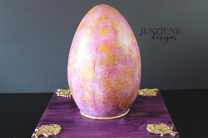 Easter Egg Cake - Watercolor Design