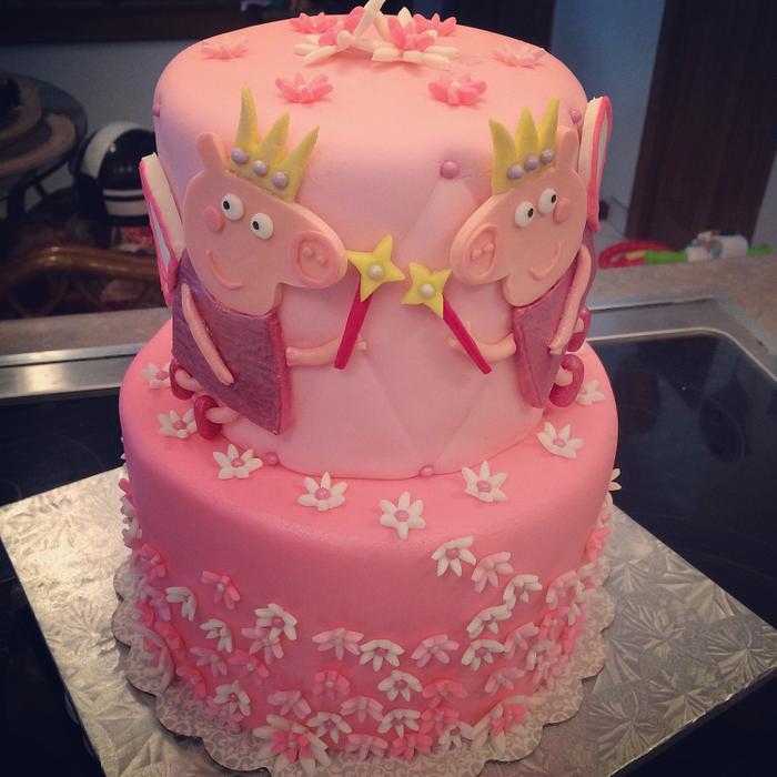 Peppa pig birthday cake