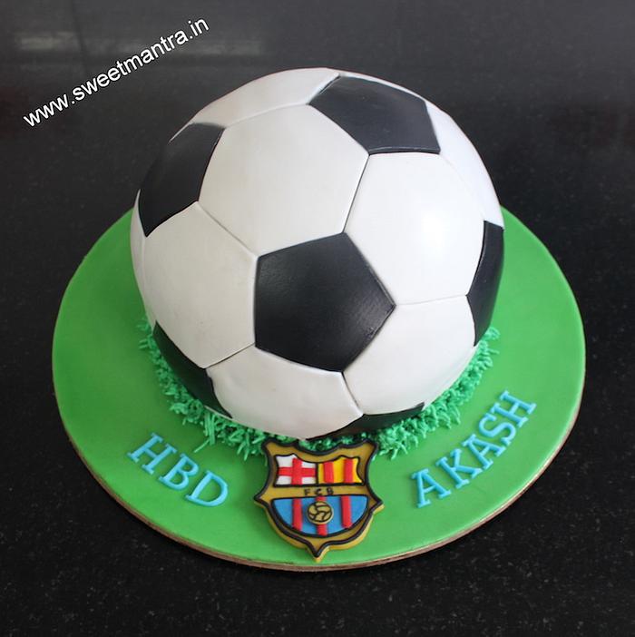 Football shape cake