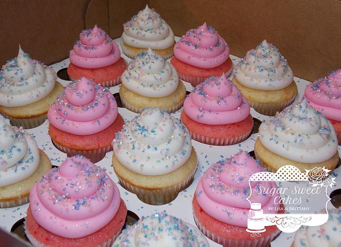Pastel Sugar Cupcakes