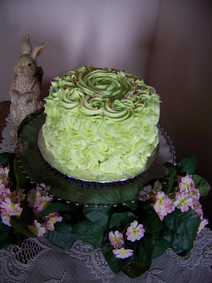 Swirl birthday cake