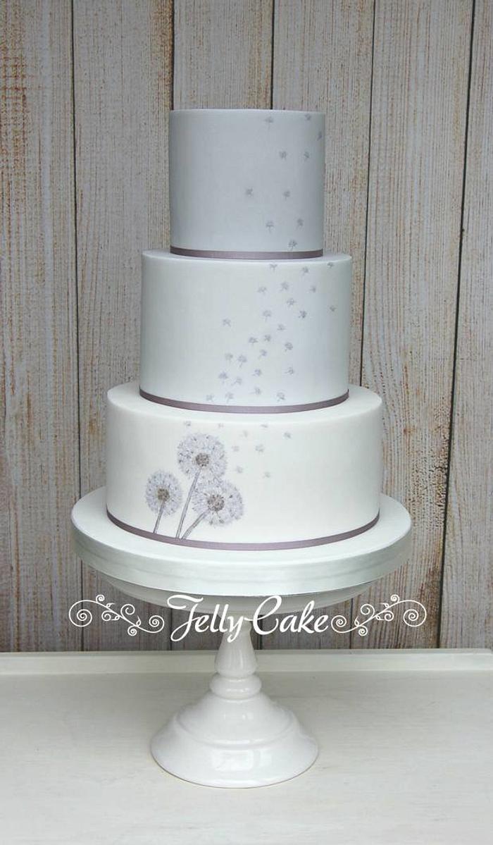Dandelion Wedding Cake