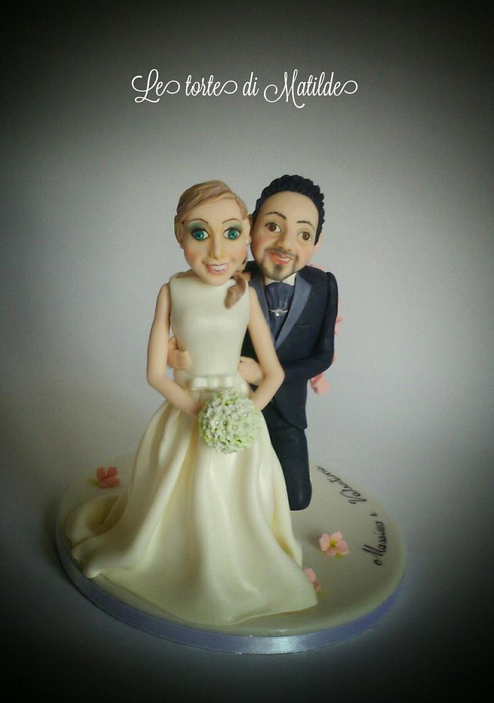 Cake topper wedding 