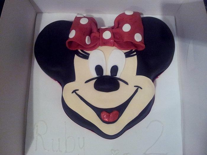 2nd Birthday Minnie Mouse Cake 