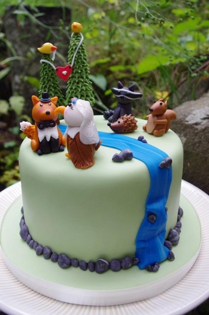 Forest Friends Cake.