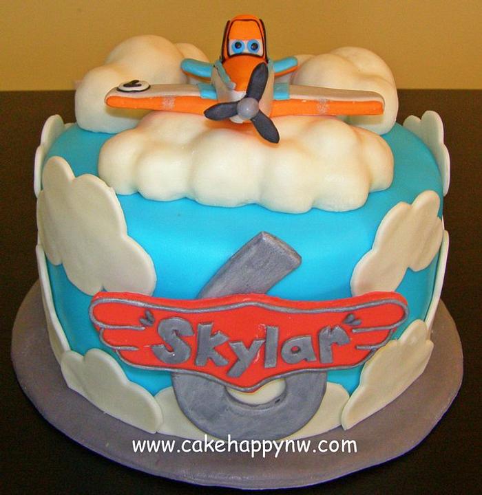 "Planes" themed Cake