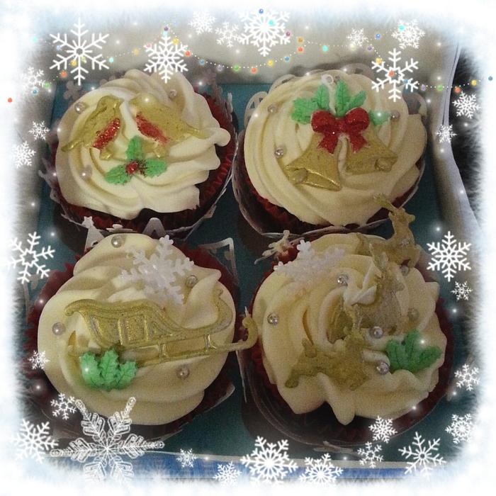 Christmas cupcakes  for teachers