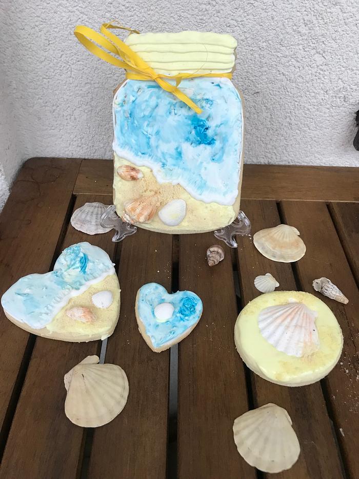 Sea cookies with orange flavour 
