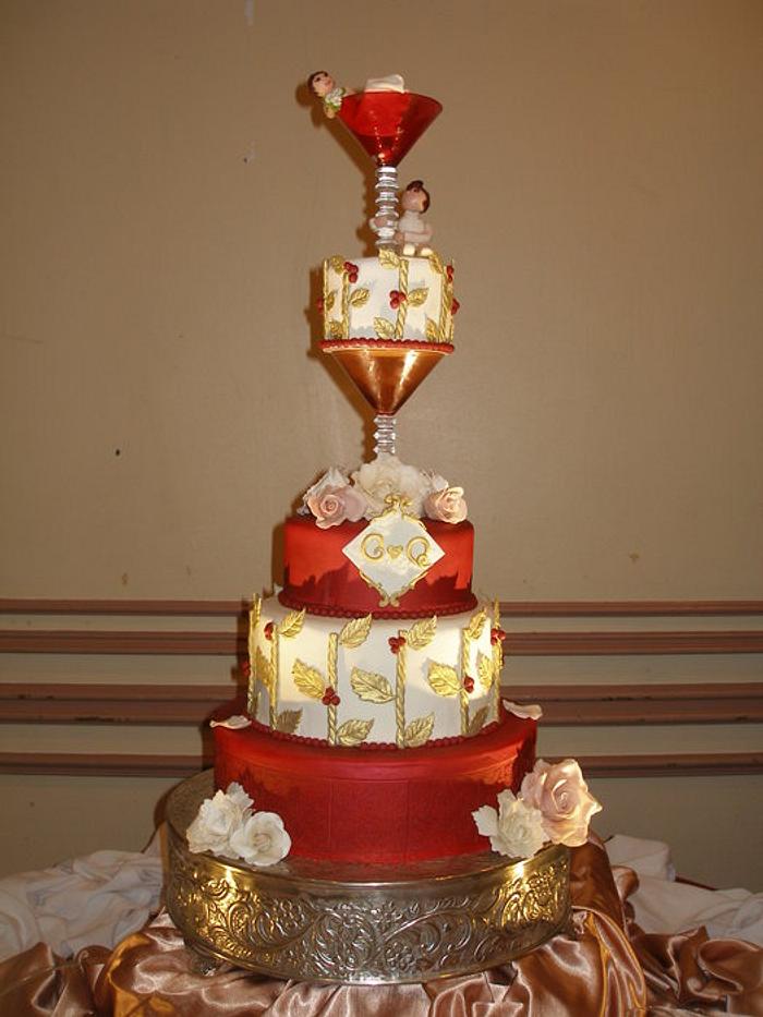 Gilbert and Quileen's wedding cake