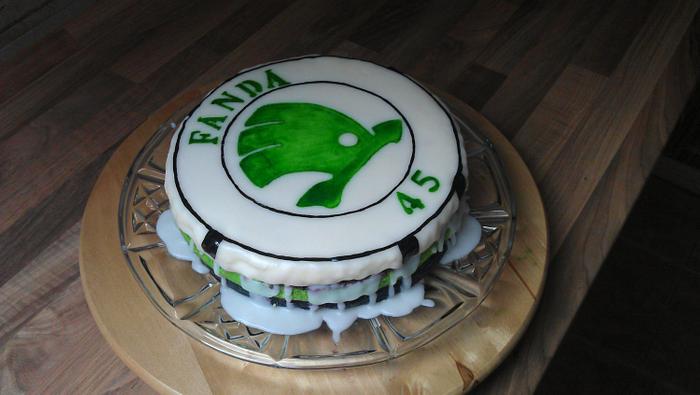 Punch Škoda Car cake