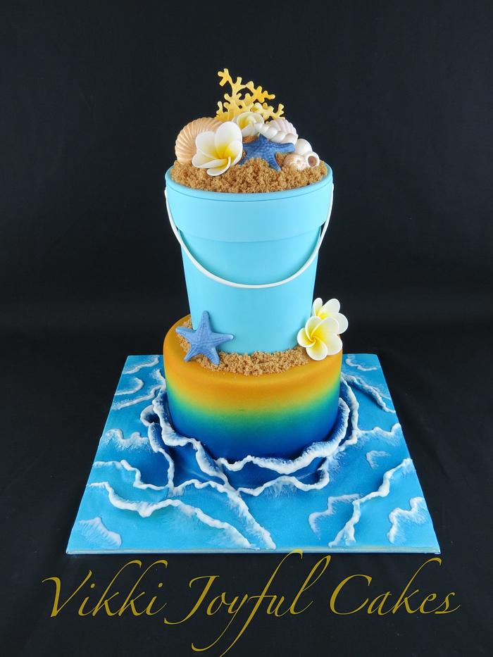 Bec's birthday beach cake