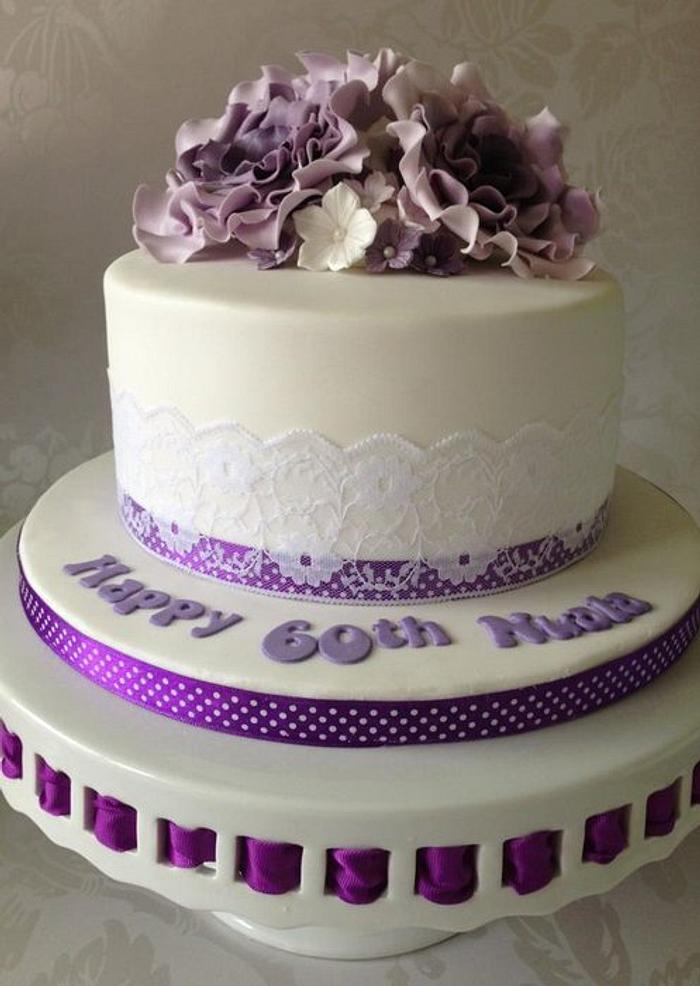 Purple Rose cake