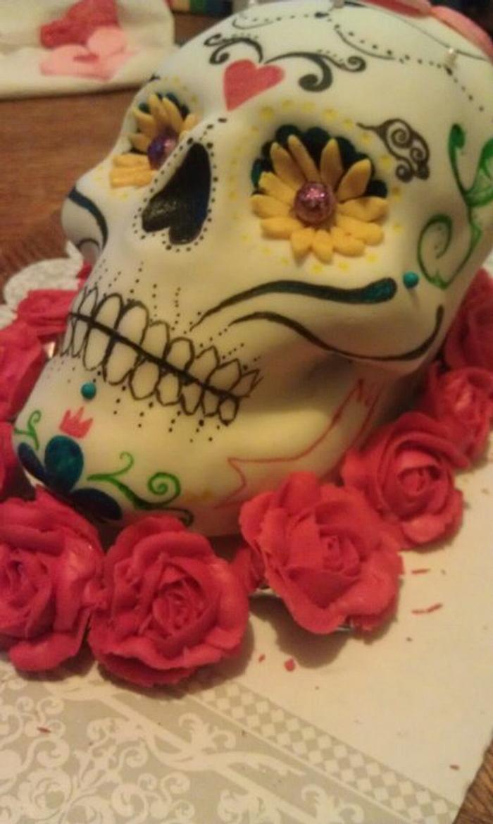 Sugar skull cake 