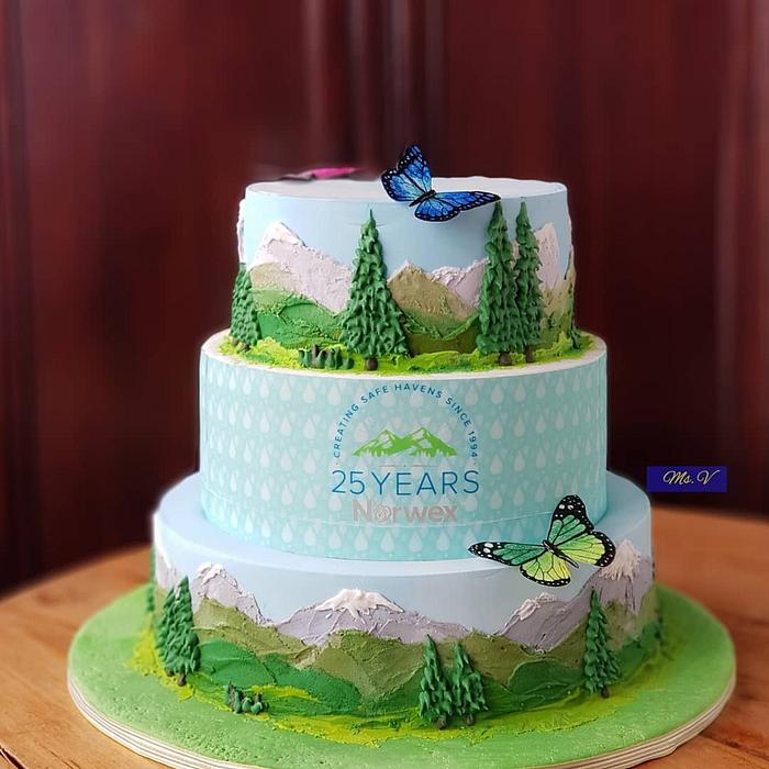 Compony Anniversary Cake