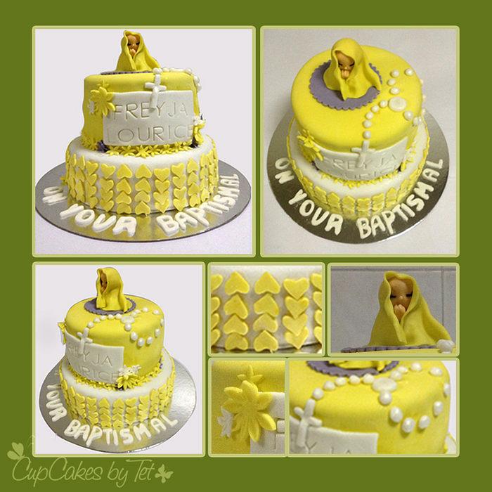 Sun sunny Cake.. Baptismal