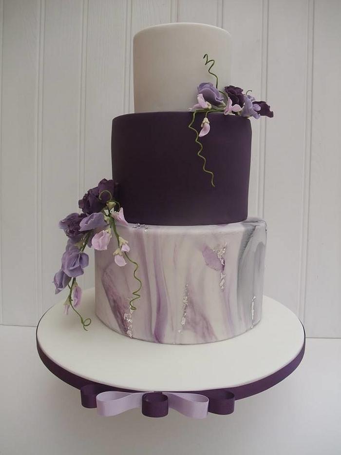 Sweetpea Wedding cake 