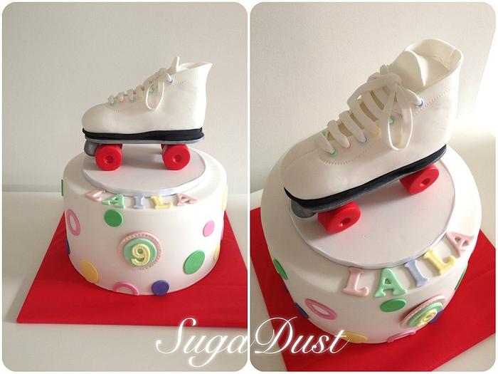 Rollerskate Cake