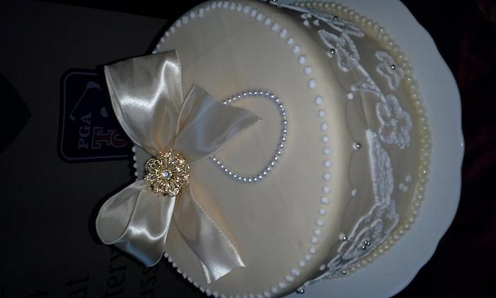 1st bridal show cake