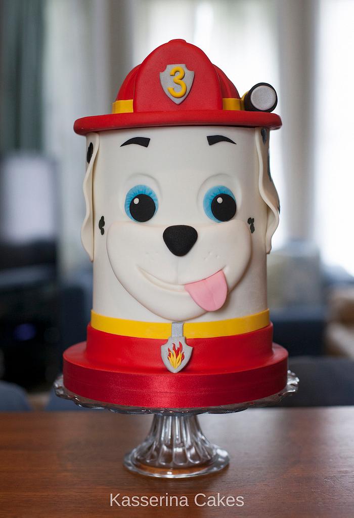 Paw Patrol tower character cake