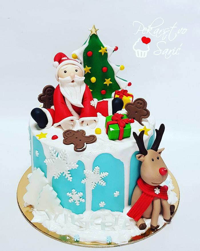 Christmas birthday cake!🎄