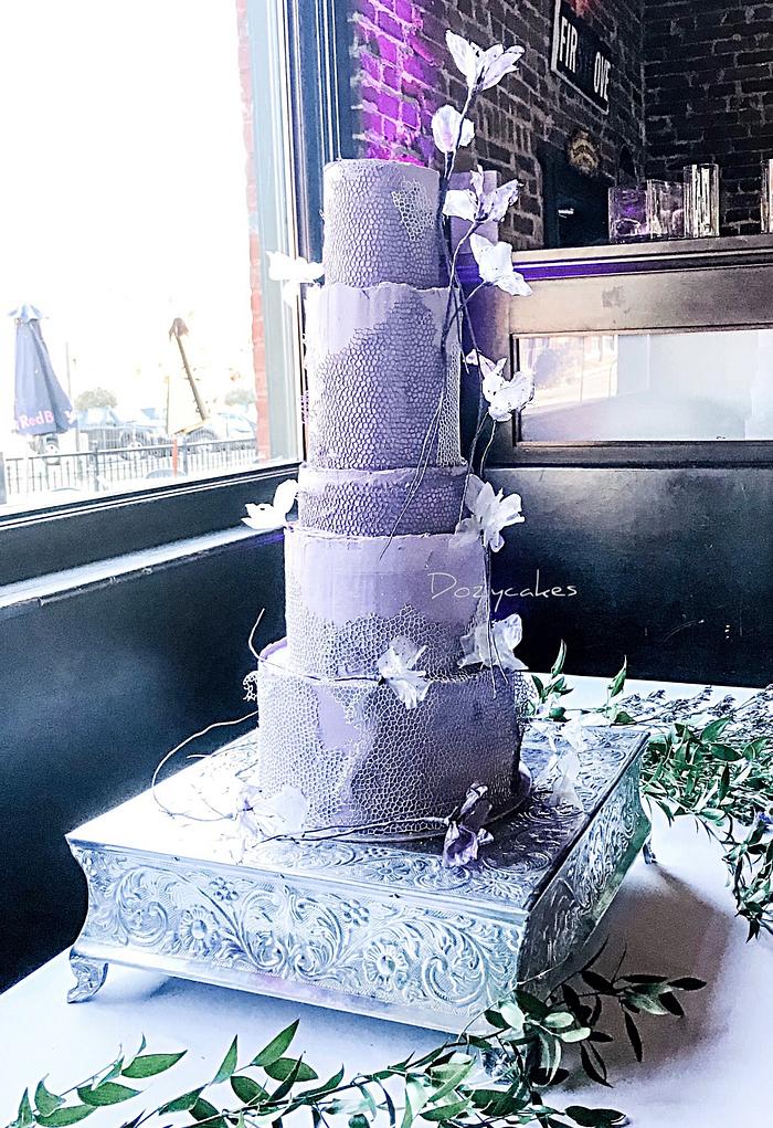 Rock House Wedding Cake