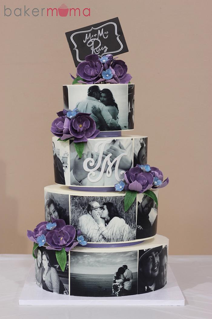 Photo Wedding Cake