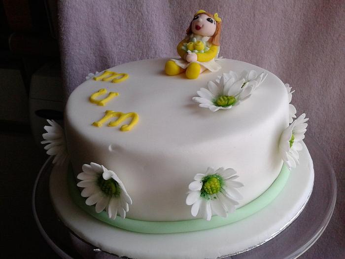 daisy doll cake