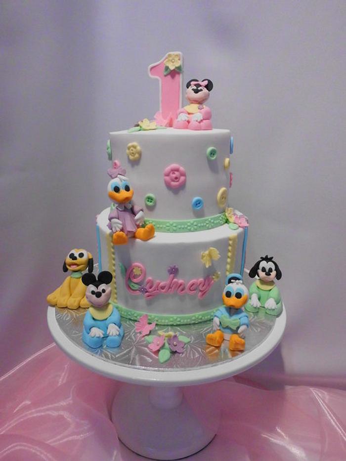 Disney Babies First Birthday Cake