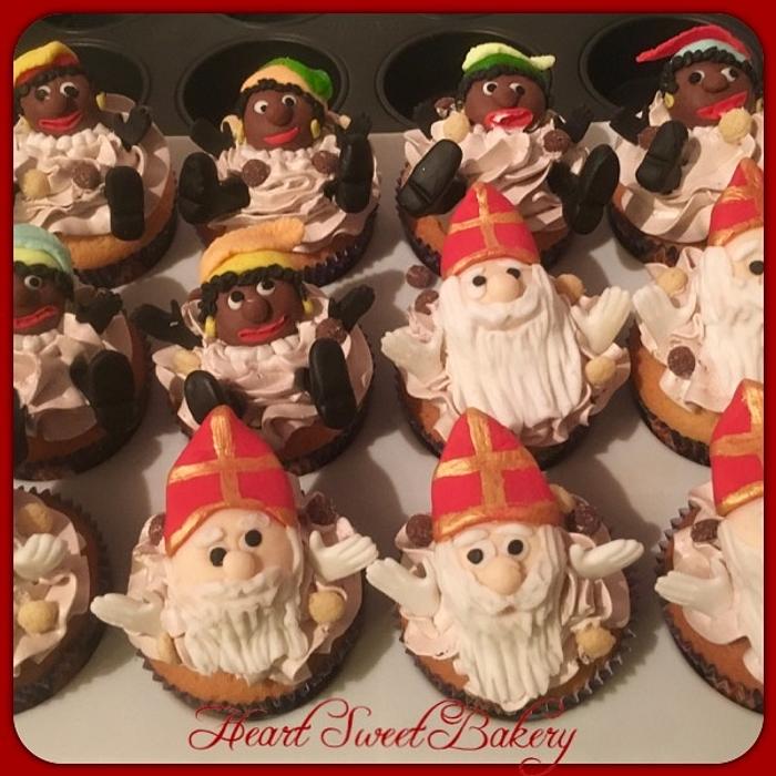 Sinterklaasfeest cupcakes